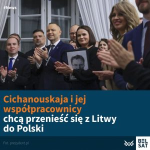 Liderka białoruskiej opozycji Swiatłana Cichanouskaja, która od 2020 roku mieszk...