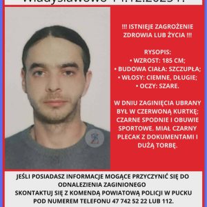 Zaginął
Andrei Bohush, lat 44
#powiatPucki #policjaPuck #władysławowo #pomorskie...