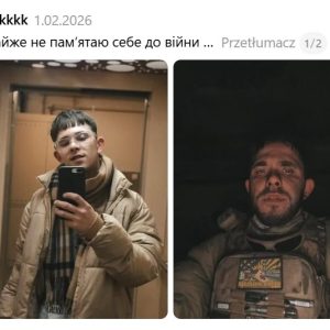 Ukraińscy obrońcy publikują w mediach społecznościowych zdjęcia „przed” i „w tra...