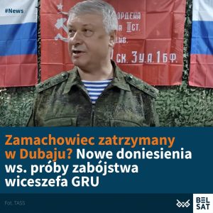 Zabójca, który w piątek w Moskwie miał trzykrotnie strzelić do generała poruczni...