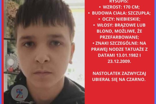 Zaginął
Krzysztof Rosik, lat 16
#strzelin #leszno #wielkopolskie #policjaLeszno ...