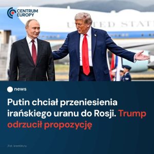 Władimir Putin miał zaproponować przeniesienie wzbogaconego irańskiego uranu do ...