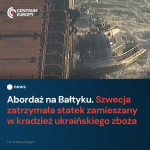 Zatrzymany przez Szwedów statek to Caffa, która nagle zmieniła banderę z rosyjsk...