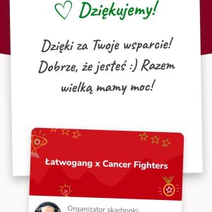 Kochani 
Ostatnia godzina w krórej każdy z Was może wesprzeć fundację Cancer Fig...