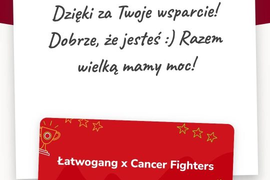 Kochani 
Ostatnia godzina w krórej każdy z Was może wesprzeć fundację Cancer Fig...