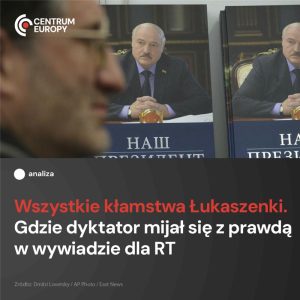 Przez cały weekend białoruska propaganda omawiała wywiad, który Łukaszenka udzie...