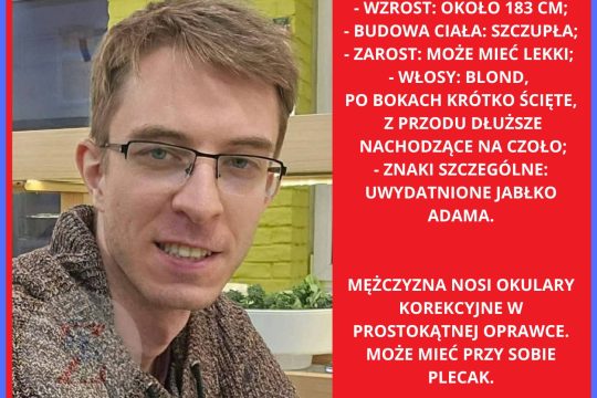 Zaginął 
Jędrzej Ganabisiński, lat 28
#dolnośląskie #wrocław #jeleniaGóra #polic...