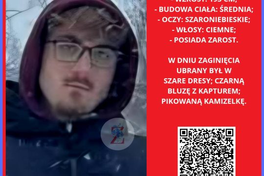 Zaginął 
Nataniel Kronhof, lat 18
#kędzierzynKoźle #stareKoźle #azoty #brzeźce #...