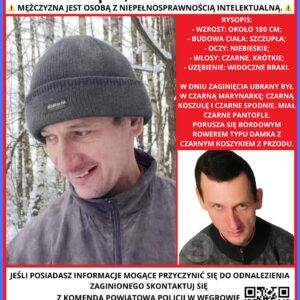 Zaginął
Michał Makowski, lat 40
#kupce #powiat_węgrów #mazowieckie #policja #pil...