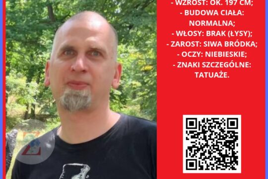 Zagrożenie zdrowia lub życia 
Zaginął
Witold Byczuk, lat 46

#wrocław #dolnośląs...