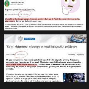 Policja: około 30 km od granicy zatrzymaliśmy 4 migrantów, którzy przekroczyli granicę polsko-białoruską poza ...