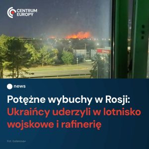 W wyniku nocnego ataku ukraińskich dronów władze Jejska ewakuowały część mieszka...