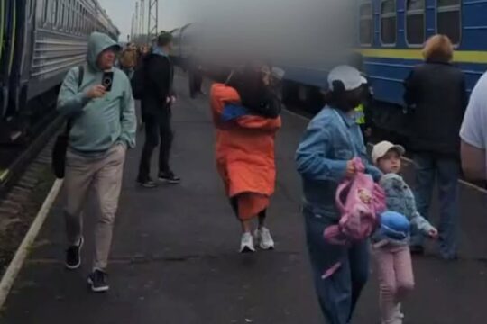 800 metrów od polsko-ukraińskiego przejścia granicznego Dorohusk-Jagodzin dron u...