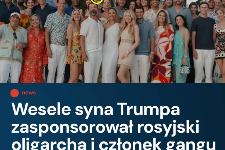 Amerykańscy dziennikarze śledczy ujawnili, że na uroczystości weselnej Donalda T...