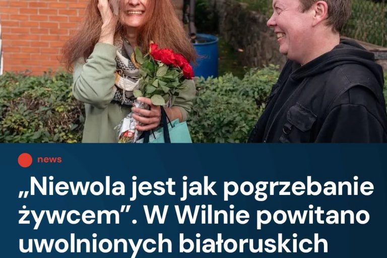 Byli więźniowie polityczni reżimu Łukaszenki przybyli dzisiaj do Wilna, gdzie po...