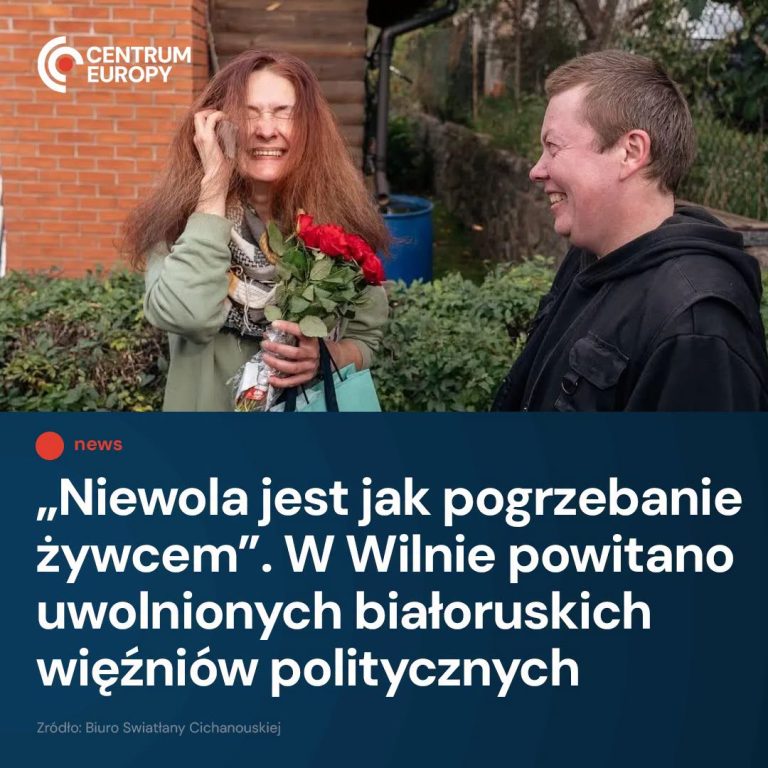 Byli więźniowie polityczni reżimu Łukaszenki przybyli dzisiaj do Wilna, gdzie po...