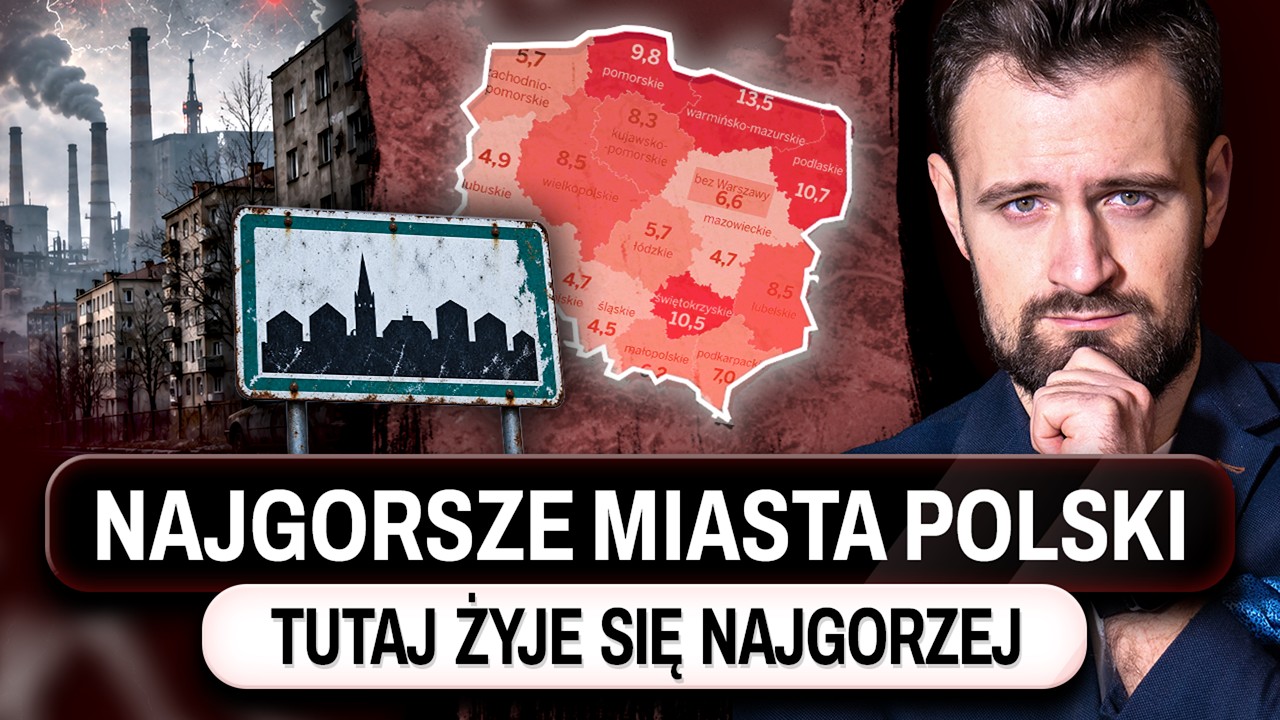 Najgorsze MIASTA POLSKI – gdzie REALNIE jest NAJBIEDNIEJ?