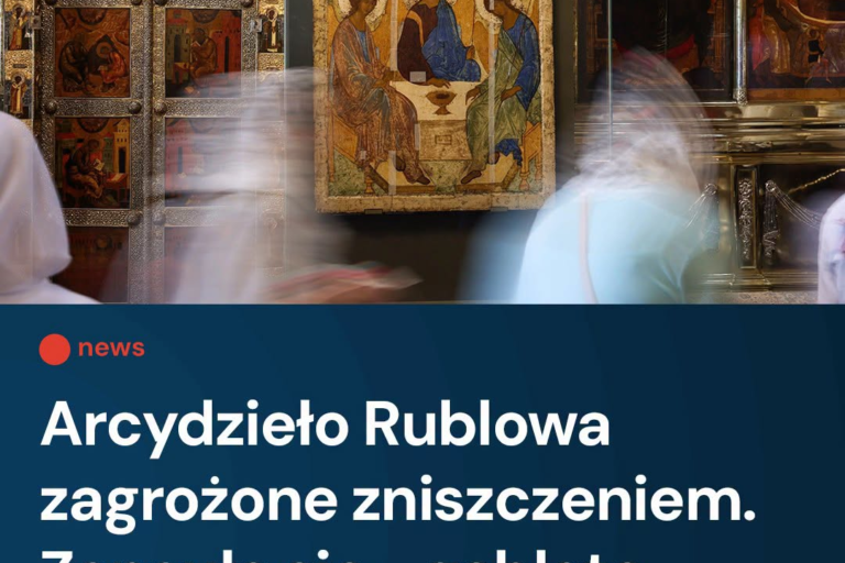 Słynna ikona Trójcy Świętej autorstwa Andrieja Rublowa od kilku miesięcy przecho...