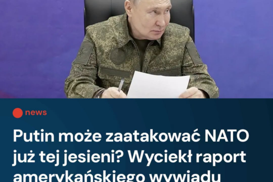 Wcześniej Stany Zjednoczone oceniały, że Putin nie sprowokuje żadnego państwa NA...