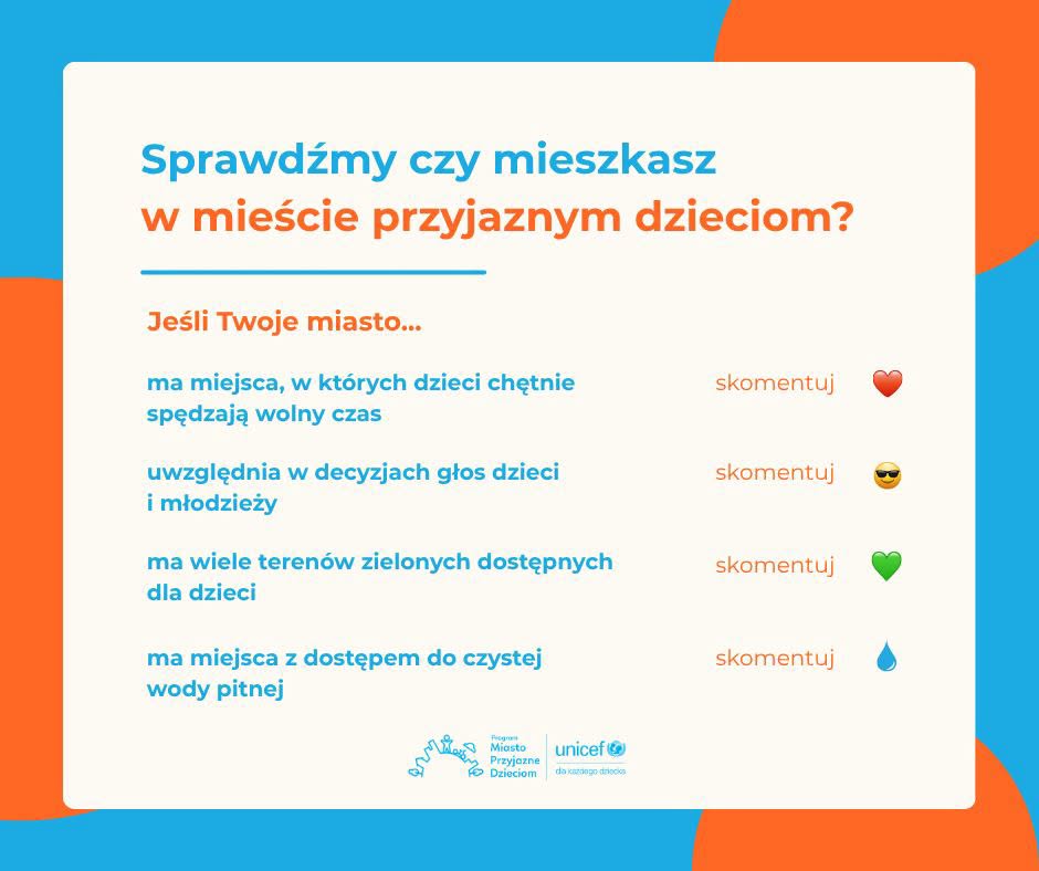 Wyobraź sobie miasto, w którym dzieci mają swoje miejsca do bezpiecznej zabawy, odpoczynku i nauki. Miasto, w …